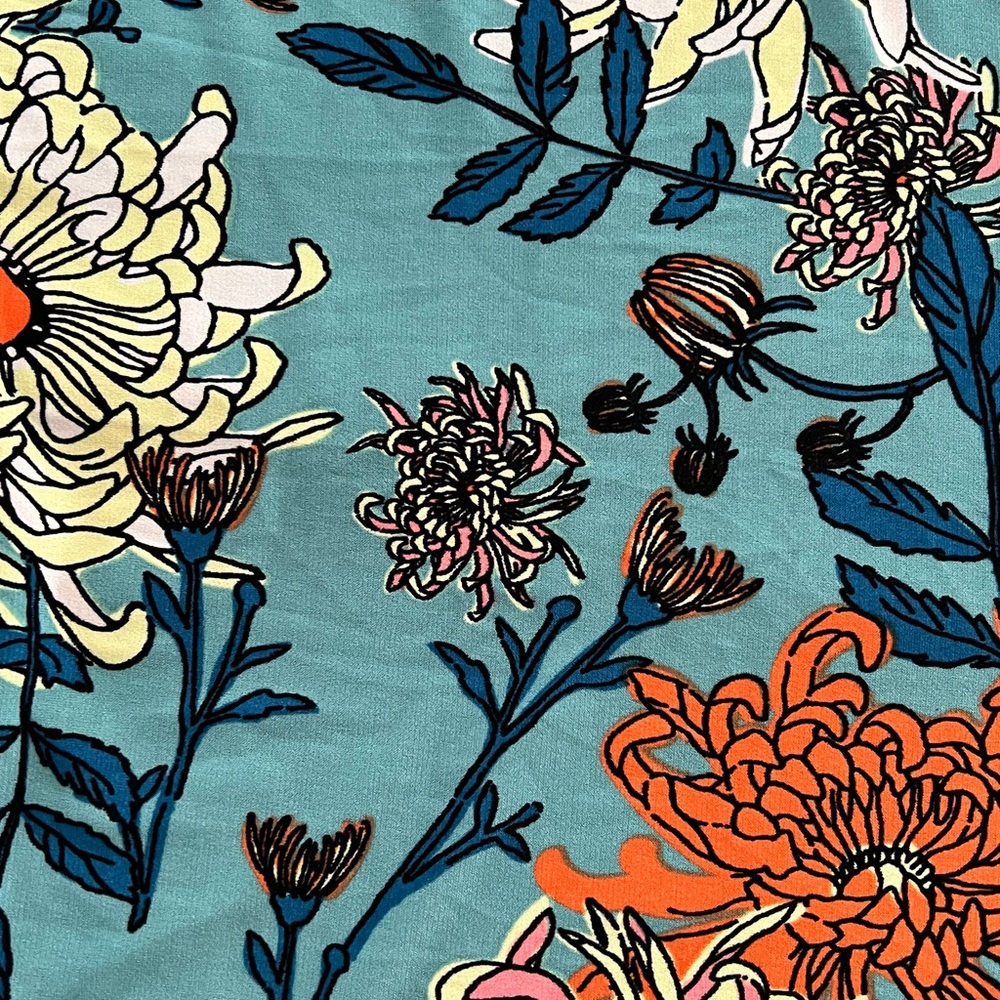 LuLaRoe Floral Maxi Skirt • Foldable Yoga Waistband • A-line • Ankle-length - Picture 5 of 9